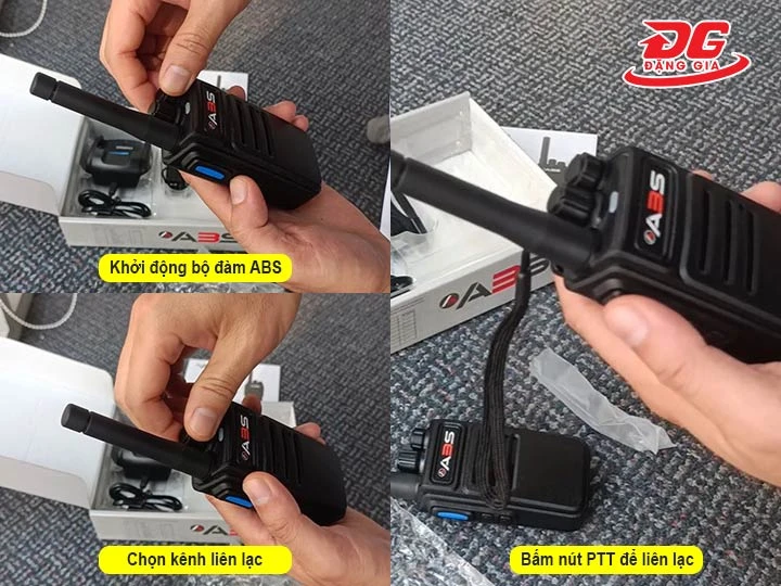 sử dụng bộ đàm ABS