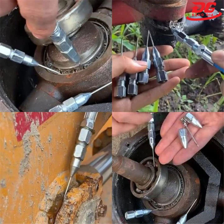 Cách dùng Vú bơm mỡ bò đầu kim