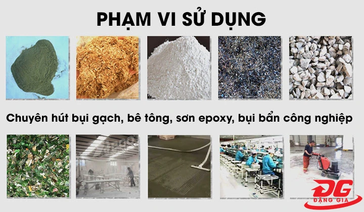 ứng dụng của máy hút bụi Clean Tech CT10A