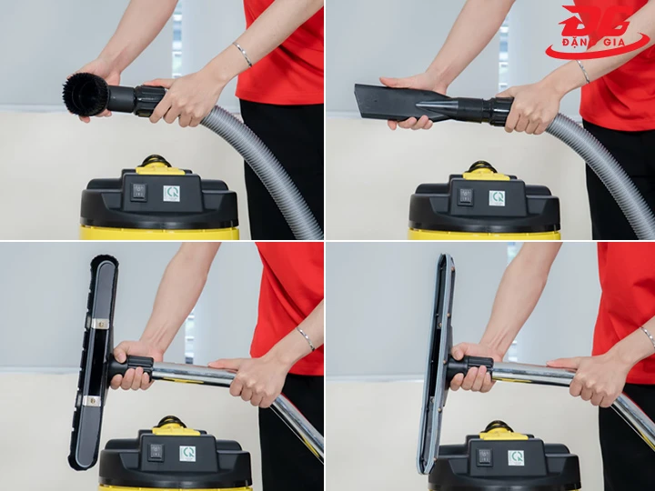 sử dụng máy hút bụi thùng nhựa Kumisai KMS 30S