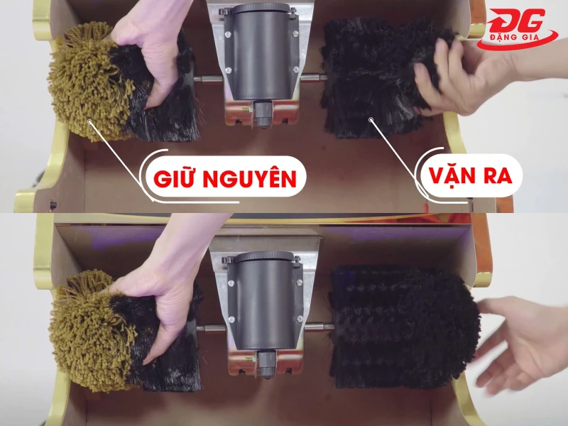 Cách tháo và thay thế chổi đánh giày vô cùng đơn giản