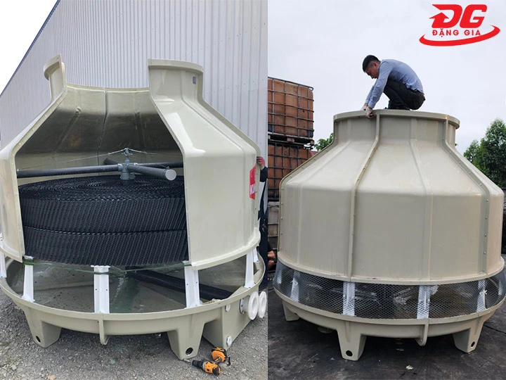 kết cấu tháp giải nhiệt Kumisai KMS 100RT chắc chắn