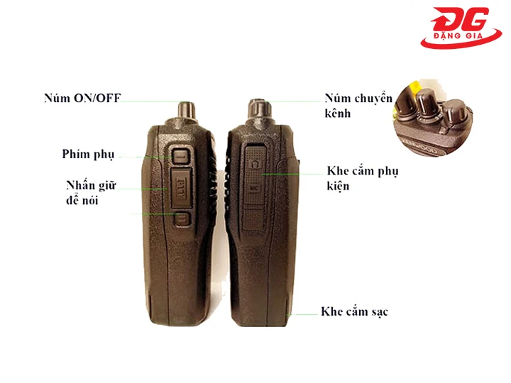 Bộ đàm Kenwood TK 3320 thiết kế nhỏ gọn