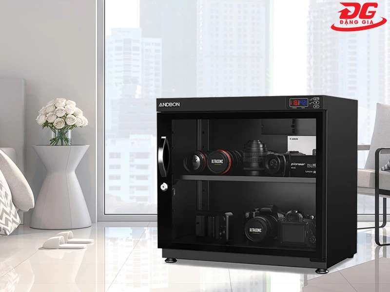 Tủ chống ẩm Andbon AB -88L, điều khiển (kiểu ngang)