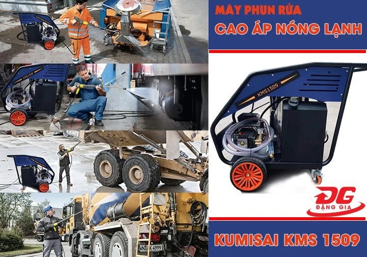 Ứng dụng của Máy phun rửa cao áp nóng lạnh Kumisai KMS 1509