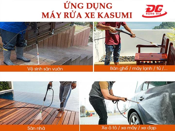 Máy rửa xe Kasumi được dùng để làm gì