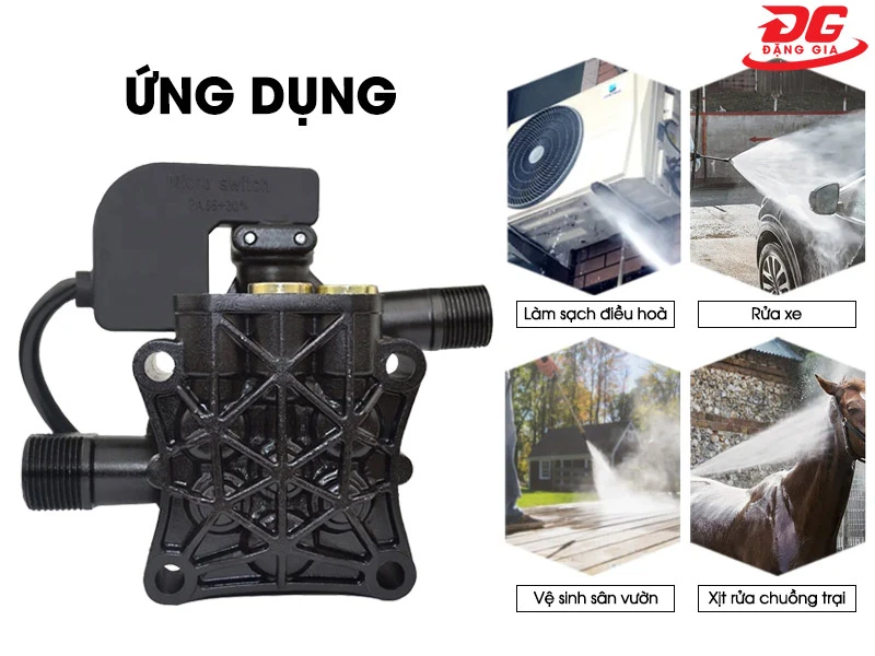 Một số ứng dụng của đầu xịt máy rửa xe mini gia đình