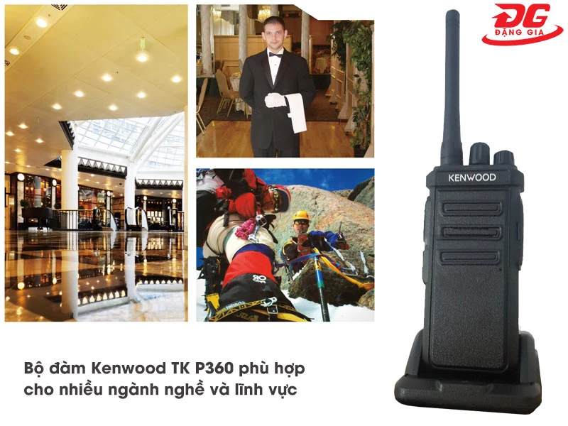 Bộ đàm cầm tay Kenwood TK P360 có ứng dụng đa dạng