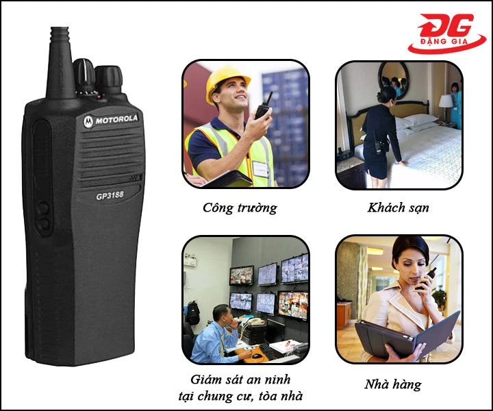 Các ứng dụng thường gặp của bộ đàm Motorola GP3188