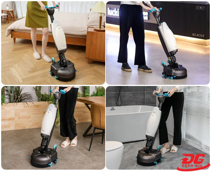Máy có thể mang vác dễ dàng đến nhiều nơi để vệ sinh