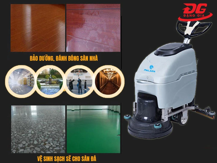 Ứng dụng máy chà sàn Palada