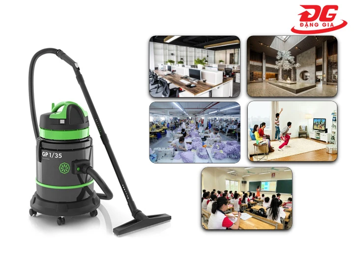 Ứng dụng của Máy hút bụi khô và ướt IPC GP 1/35 W&D