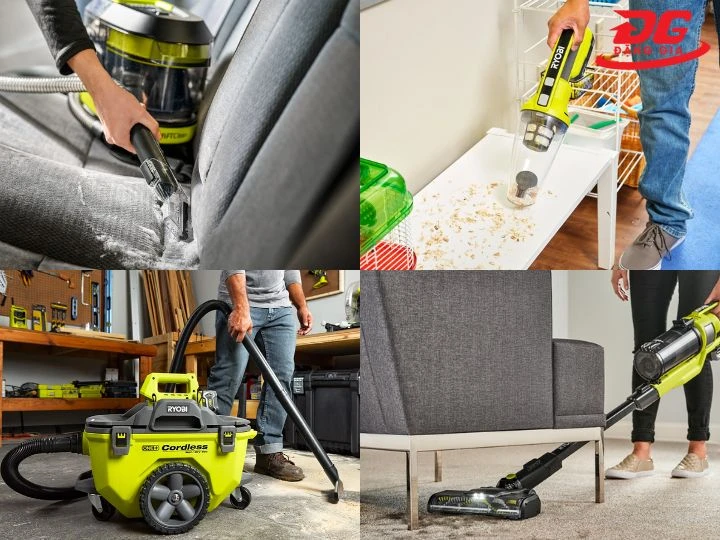 Ứng dụng của máy hút bụi Ryobi