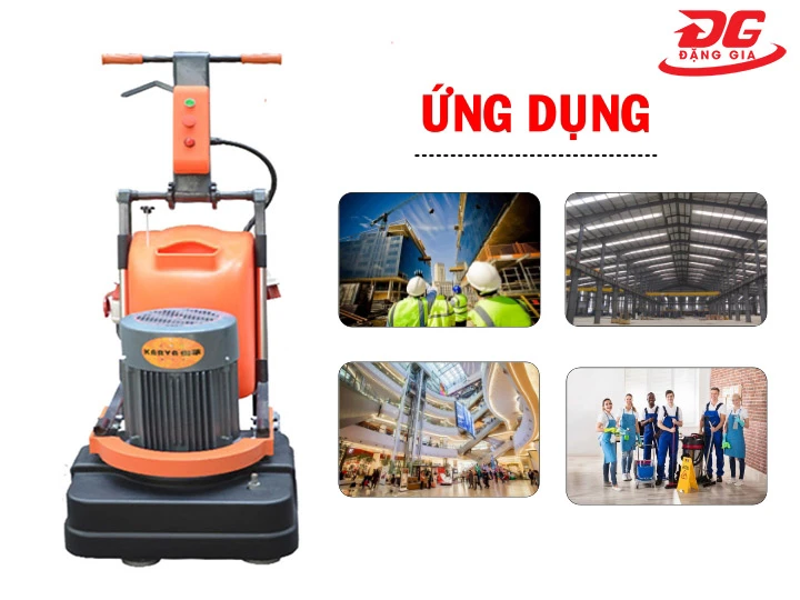 ứng dụng máy mài sàn bê tông Karva KVG101