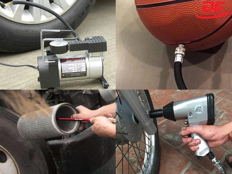 Một số ứng dụng của máy bơm hơi mini 12V trong gia đình