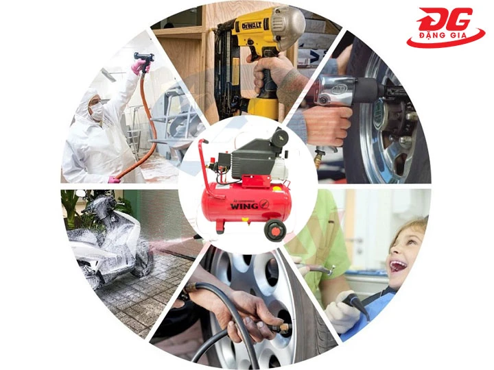 Ứng dụng của Máy nén khí đầu liền Wing TM-0.1/8