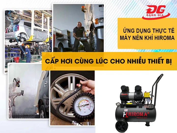 ứng dụng của Máy nén khí Hiroma 