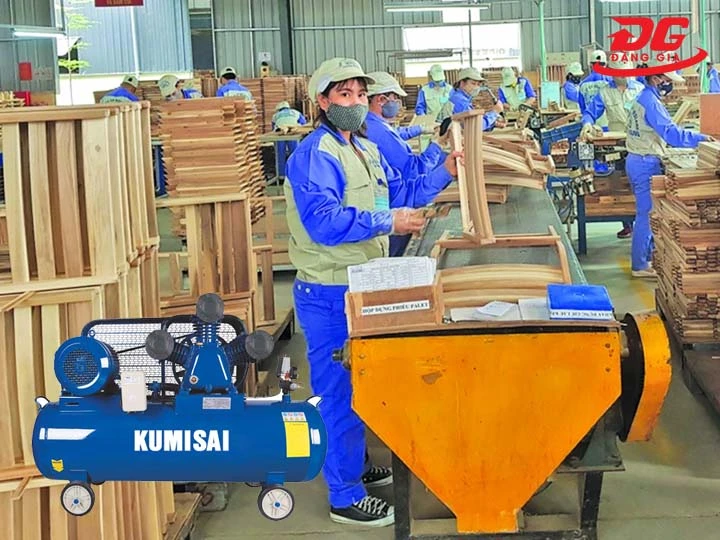 Ứng dụng máy nén khí ngành gỗ