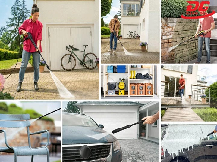 Máy rửa xe Karcher K2 360 sử dụng làm sạch nhiều vật dụng