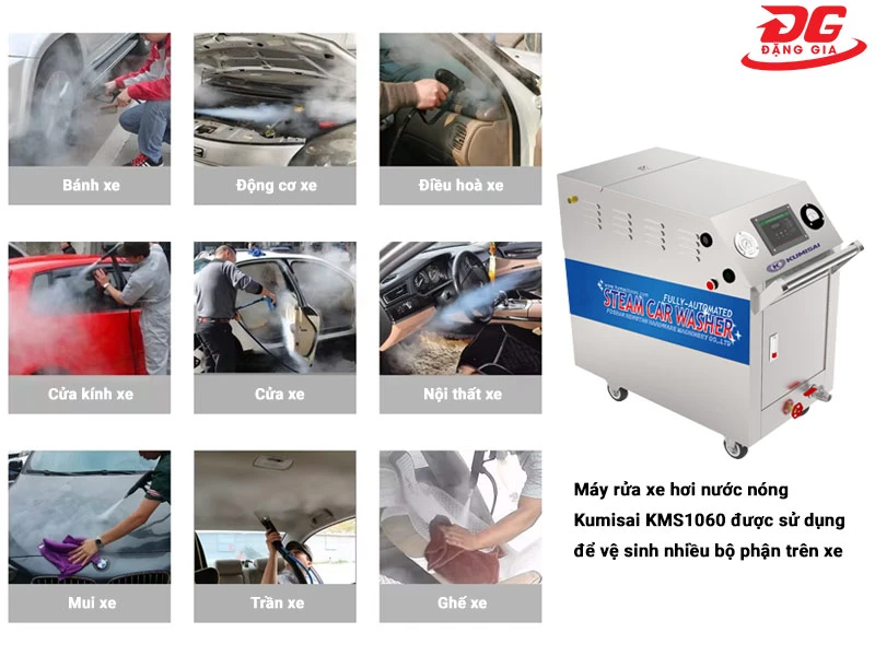 Các ứng dụng của máy xịt hơi nóng Kumisai KMS1060