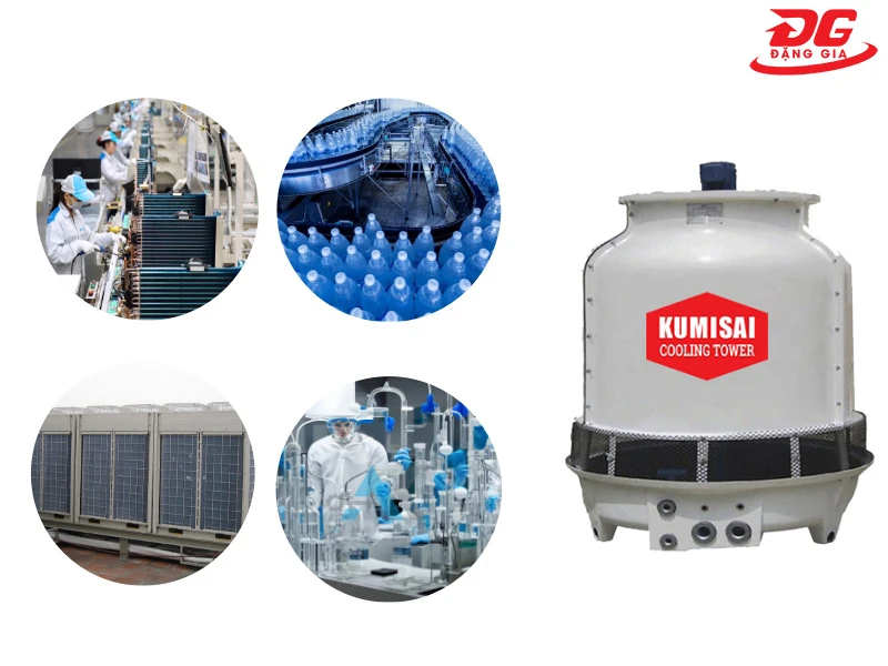Những ứng dụng phổ biến của tháp hạ nhiệt nước Kumisai KMS 25RT
