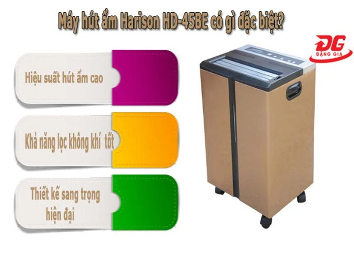 Sự khác biệt của máy hút ẩm lọc không khí HD-45BE