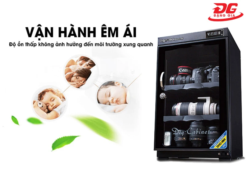 Dry-Cabi DHC 060 hoạt động êm ái, không gây tiếng ồn lớn