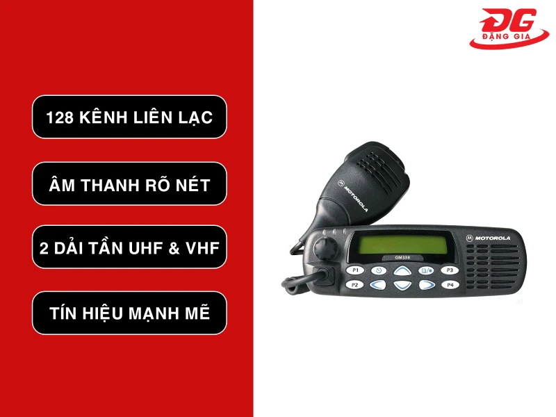 Những ưu điểm nổi trội của bộ đàm liên lạc cố định Motorola GM338