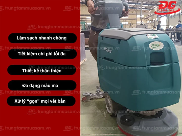 Ưu điểm của Máy Chà Sàn Sauber