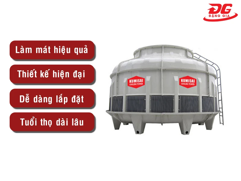 Một số ưu điểm nổi trội của tháp hạ nhiệt nước Kumisai KMS 300RT