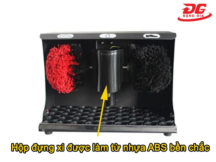 Hộp đựng xi đặt trung tâm máy, được làm từ nhựa ABS