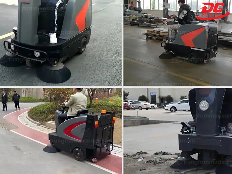 máy quét rác đẩy tay Kumisai