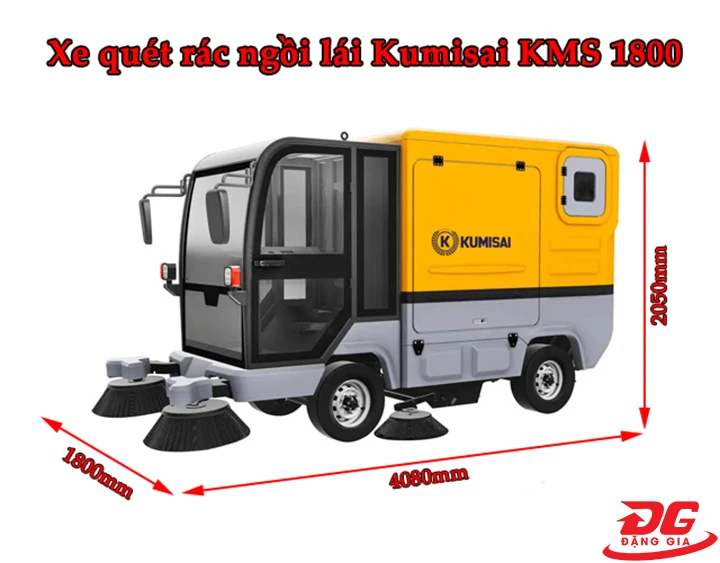Xe quét rác Kumisai KMS 1800