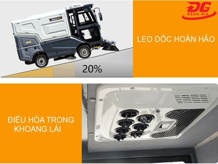 Xe quét rác công nghiệp Kumisai KMS 480S dễ vận hành