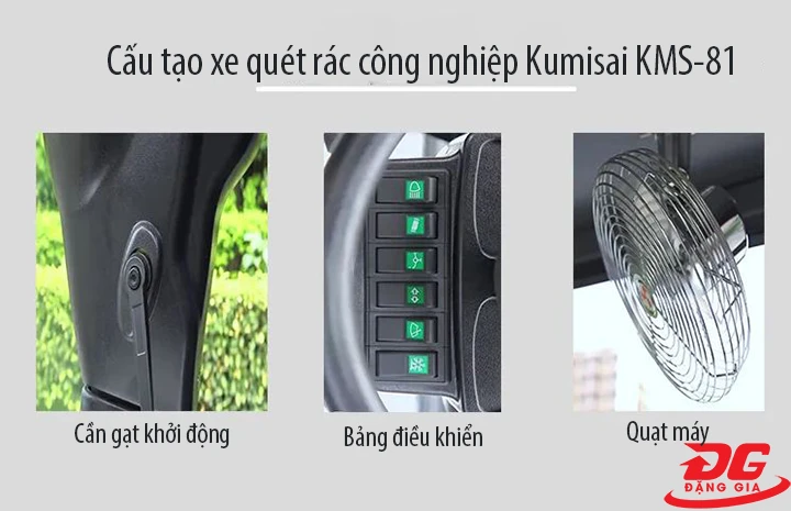 Xe quét rác công nghiệp Kumisai KMS-81