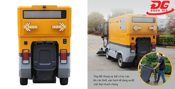 Xe quét rác ngồi lái Kumisai KMS 1800