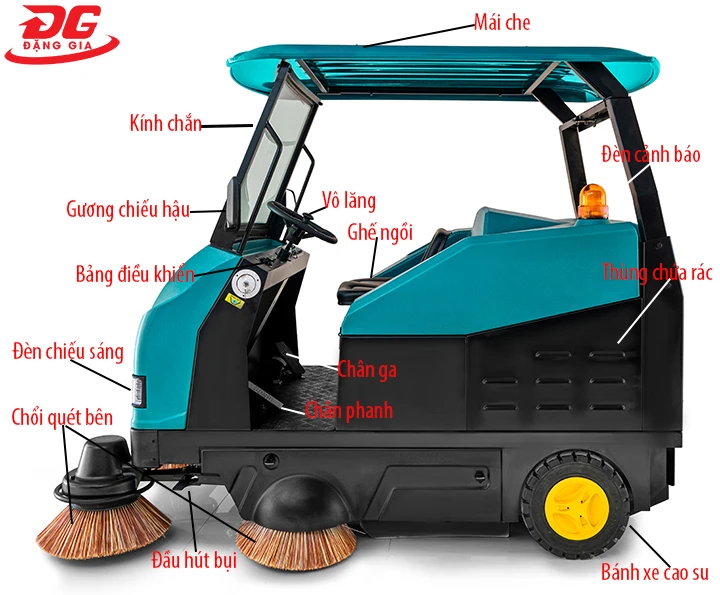 máy quét rác ngồi lái Kumisai KMS 77