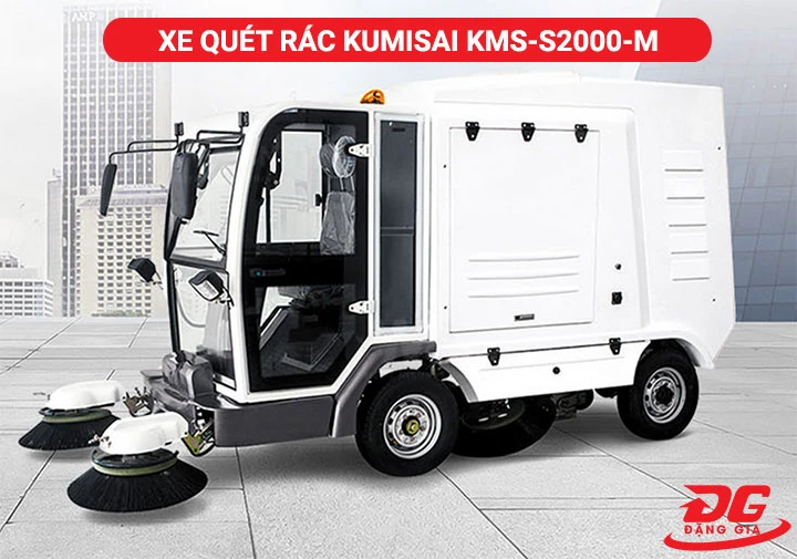 xe quét rác ngồi lái Kumisai KMS-S2000-M