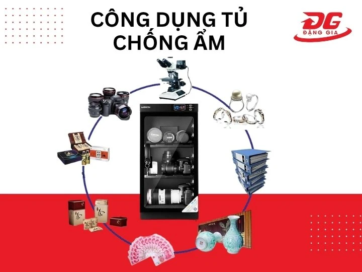 Tủ chống ẩm ứng dụng đa lĩnh vực
