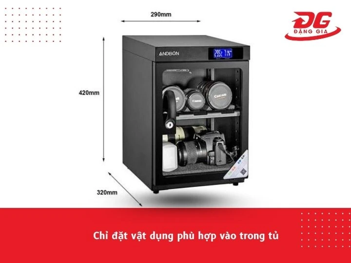 Những vật dụng bảo quản trong tủ chống ẩm