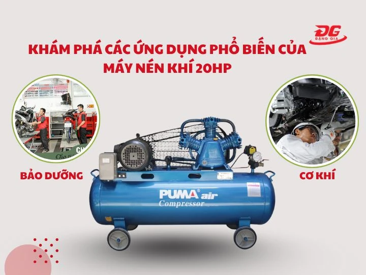 Vai trò của máy nén khí 20HP trong thực tế