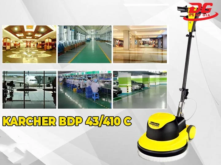 Ứng dụng máy đánh bóng sàn Karcher BDP 43/410 C