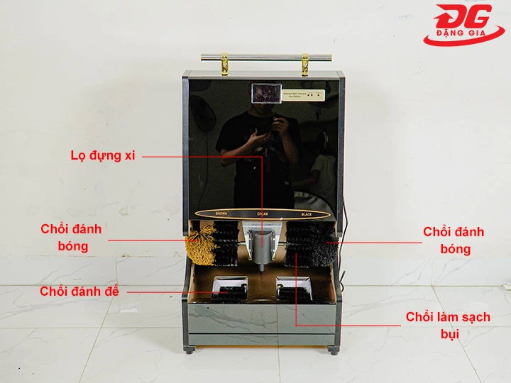 cấu tạo máy đánh giày Kumisai K6 Plus