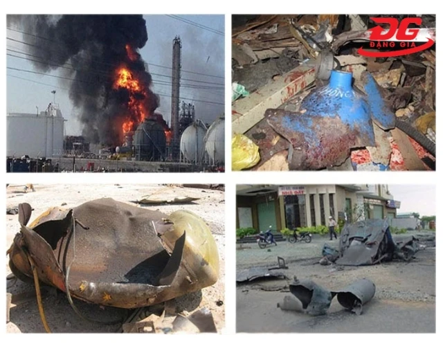 Hậu quả nghiêm trọng khi bình nén khí phát nổ