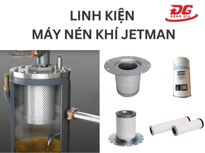 Máy nén khí Jetman trang bị linh kiện cao cấp