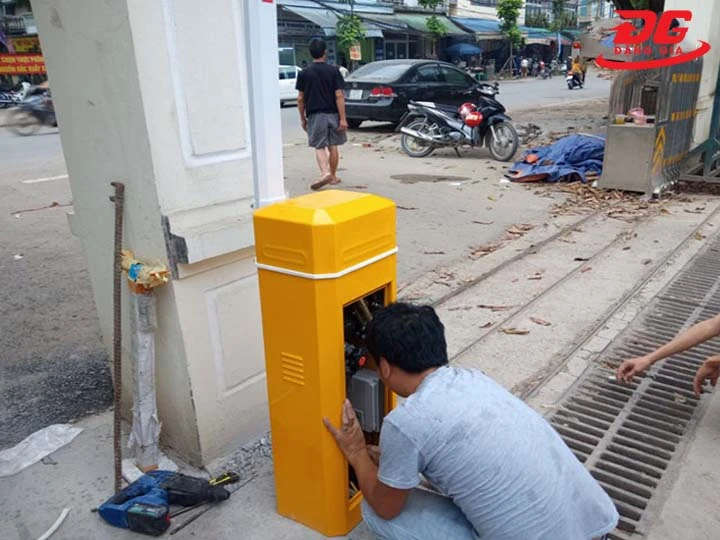 lưu ý khi lắp đặt barie cần gập