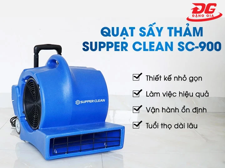 Ưu điểm quạt thổi thảm Supper Clean SC900