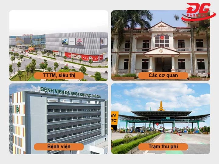 ứng dụng của barie cần gập