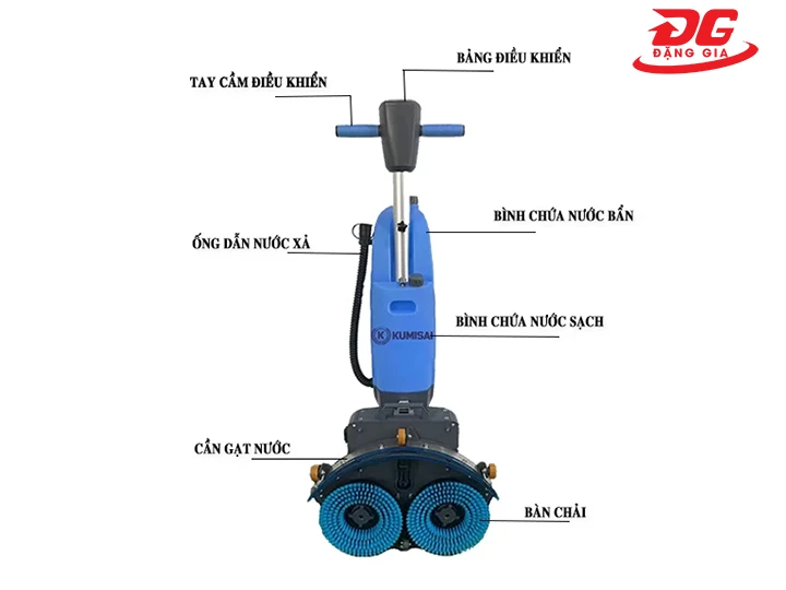cấu tạo máy chà sàn liên hợp mini Kumisai KMS-E22