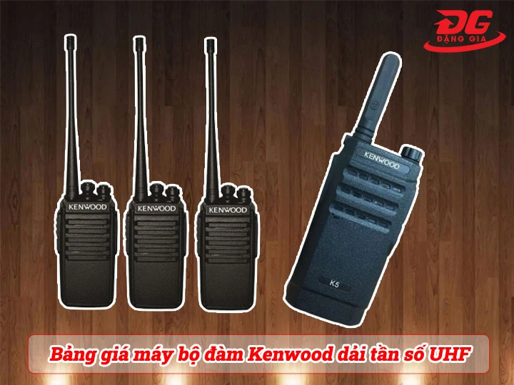 giá máy bộ đàm Kenwood dải tần số UHF